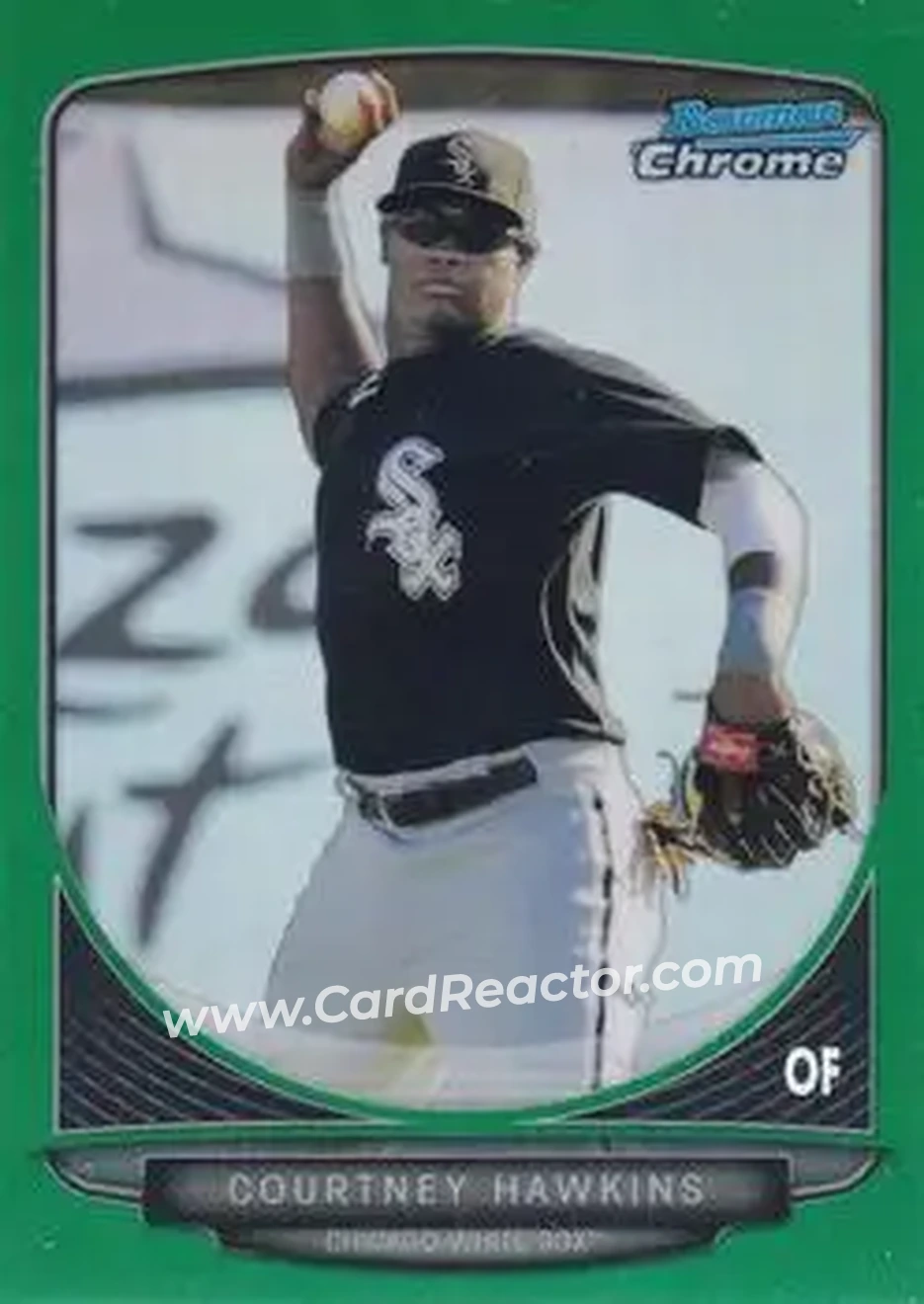 2013 Bowman Chrome - Prospects Green Refractors #BCP217 - Courtney Hawkins - Chicago White Sox - Front