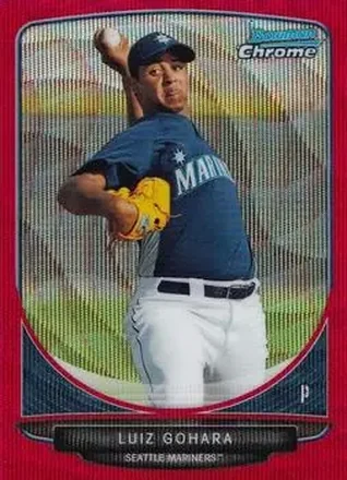 2013 Bowman Chrome - Prospects Red Wave Refractors #BCP215 - Luiz Gohara - Seattle Mariners