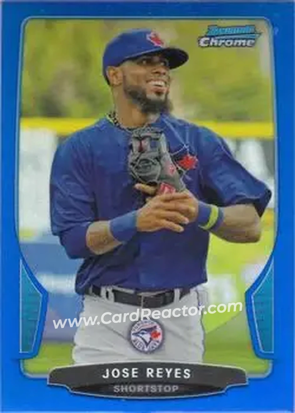 2013 Bowman Chrome - Blue Refractors #3 - Jose Reyes - Toronto Blue Jays