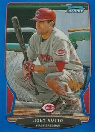 2013 Bowman Chrome - Blue Refractors #15 - Joey Votto - Cincinnati Reds