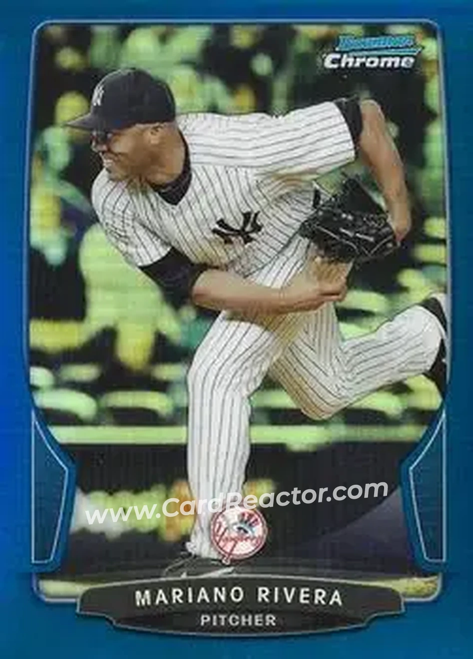 2013 Bowman Chrome - Blue Refractors #19 - Mariano Rivera - New York Yankees - Front