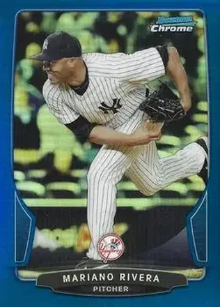 2013 Bowman Chrome - Blue Refractors #19 - Mariano Rivera - New York Yankees
