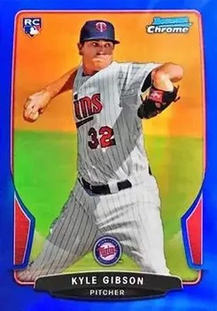 2013 Bowman Chrome - Blue Refractors #28 - Kyle Gibson - Minnesota Twins