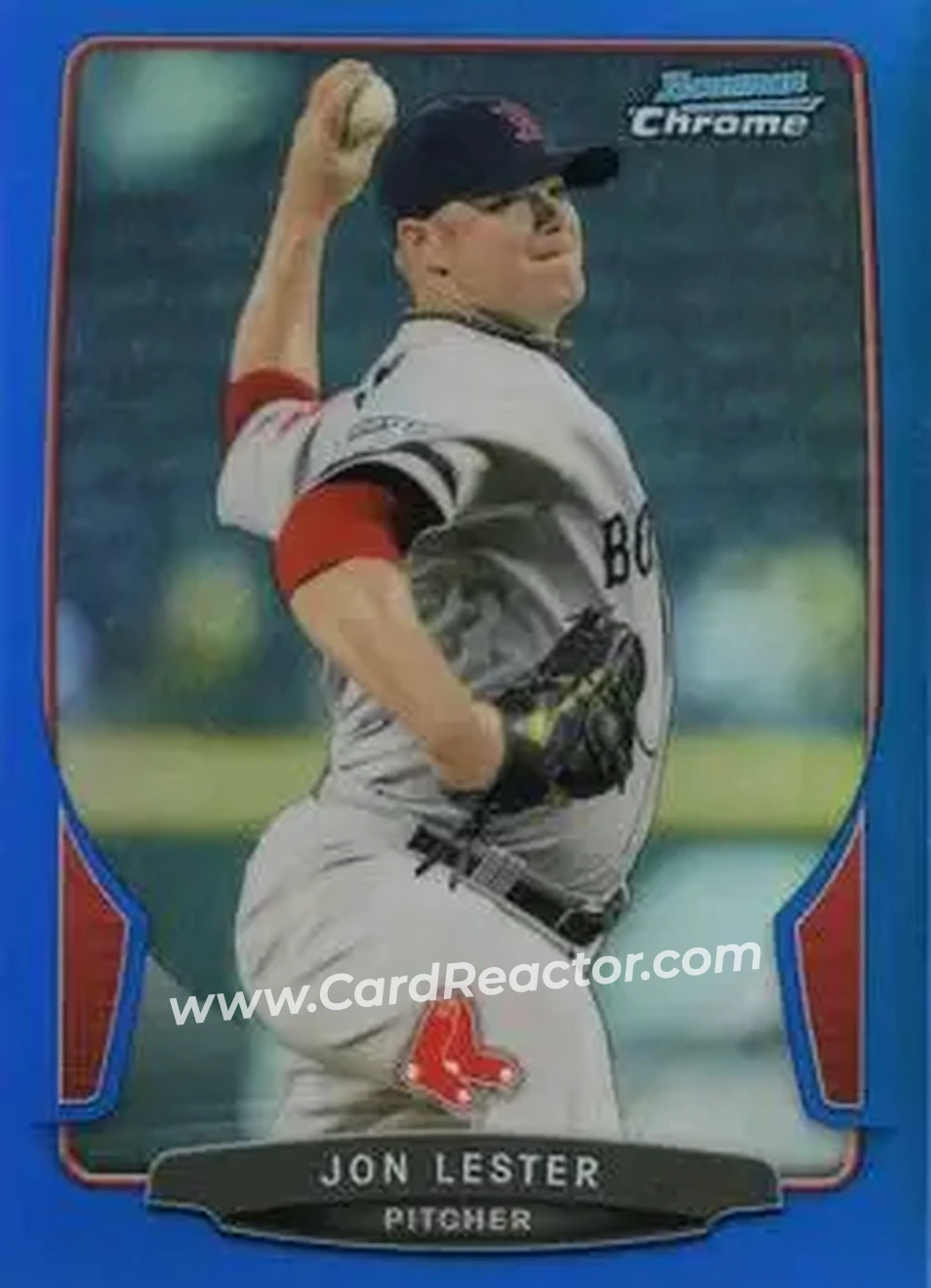 2013 Bowman Chrome - Blue Refractors #42 - Jon Lester - Boston Red Sox