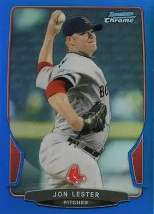 2013 Bowman Chrome - Blue Refractors #42 - Jon Lester - Boston Red Sox