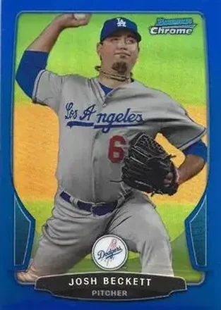 2013 Bowman Chrome - Blue Refractors #47 - Josh Beckett - Los Angeles Dodgers