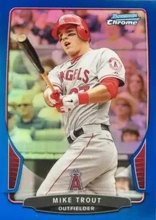 2013 Bowman Chrome - Blue Refractors #50 - Mike Trout - Los Angeles Angels