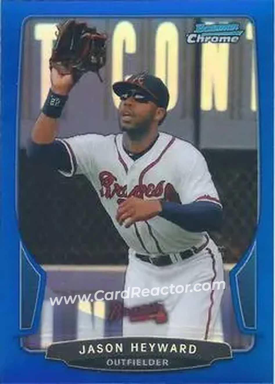 2013 Bowman Chrome - Blue Refractors #56 - Jason Heyward - Atlanta Braves