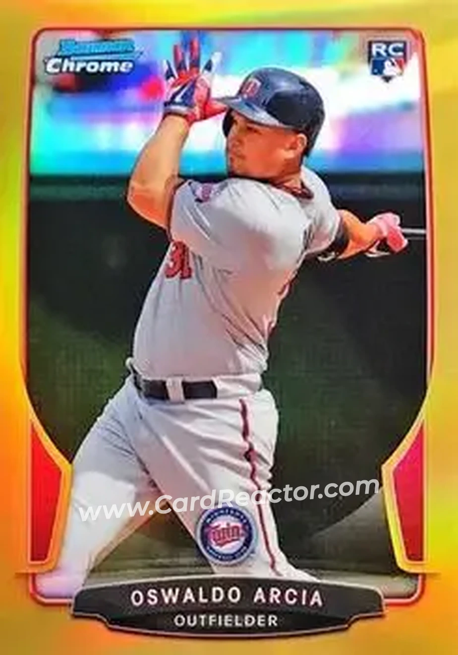 2013 Bowman Chrome - Gold Refractors #39 - Oswaldo Arcia - Minnesota Twins