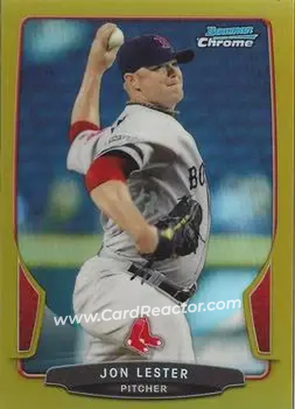 2013 Bowman Chrome - Gold Refractors #42 - Jon Lester - Boston Red Sox