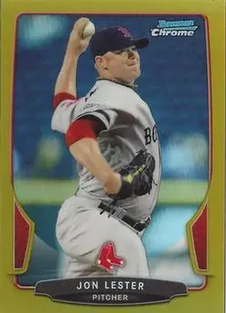 2013 Bowman Chrome - Gold Refractors #42 - Jon Lester - Boston Red Sox