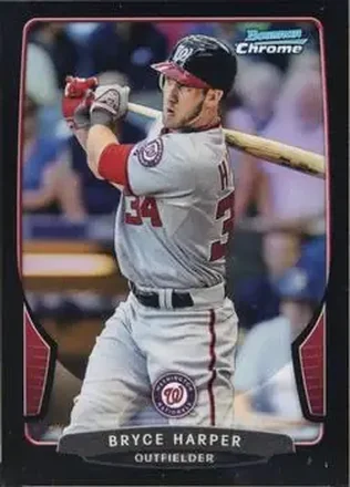 2013 Bowman Chrome - Black Refractors #1 - Bryce Harper - Washington Nationals