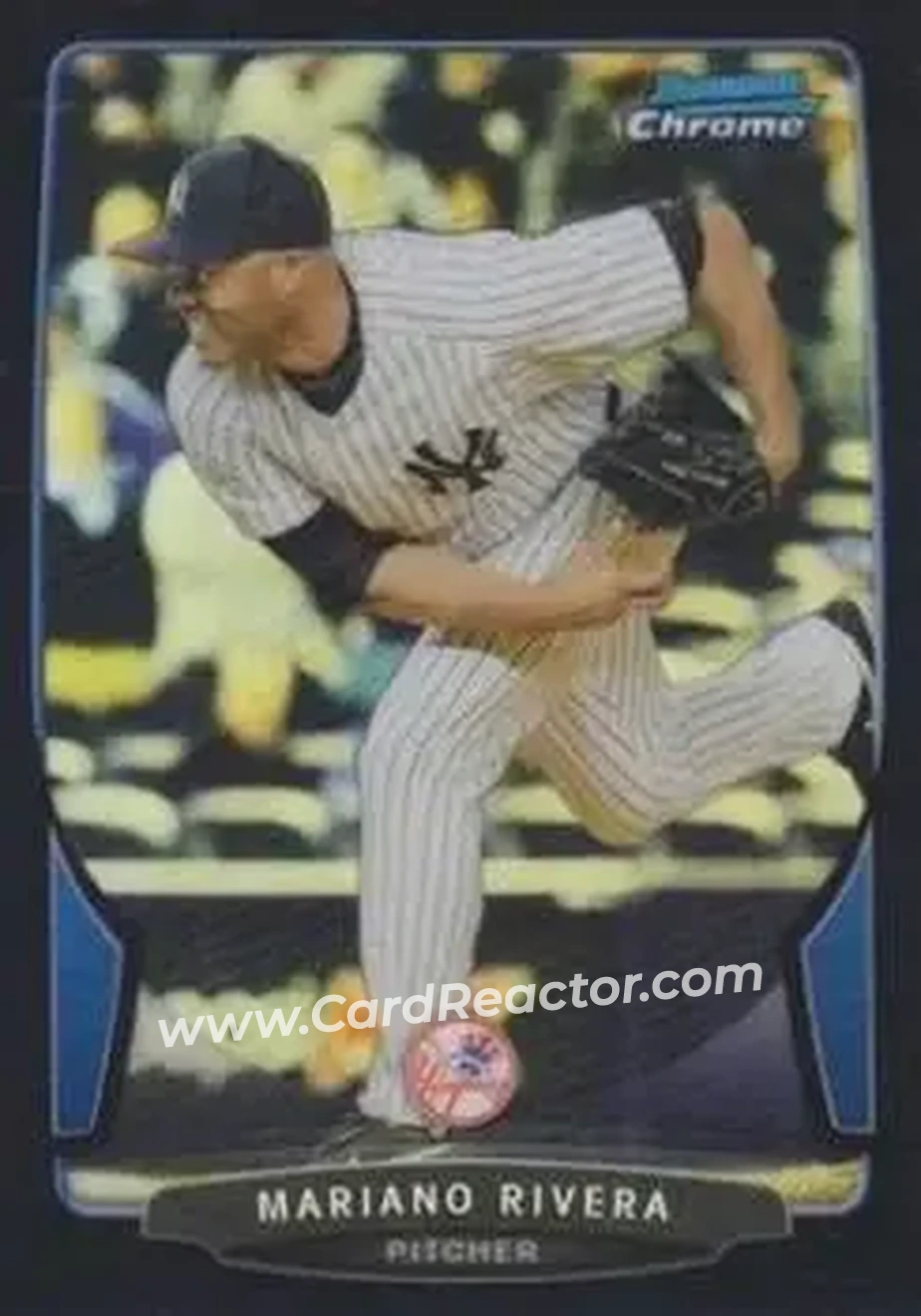 2013 Bowman Chrome - Black Refractors #19 - Mariano Rivera - New York Yankees - Front