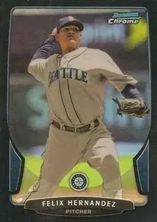 2013 Bowman Chrome - Black Refractors #25 - Felix Hernandez - Seattle Mariners