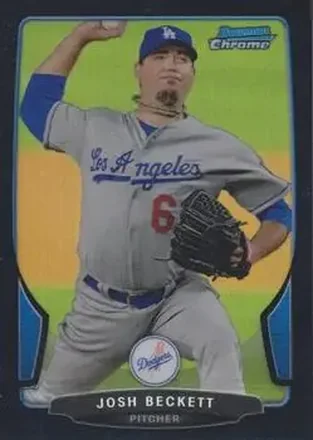 2013 Bowman Chrome - Black Refractors #47 - Josh Beckett - Los Angeles Dodgers