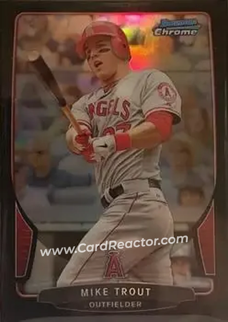 2013 Bowman Chrome - Black Refractors #50 - Mike Trout - Los Angeles Angels - Front