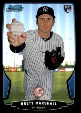 2013 Bowman Chrome - Black Refractors #68 - Brett Marshall - New York Yankees