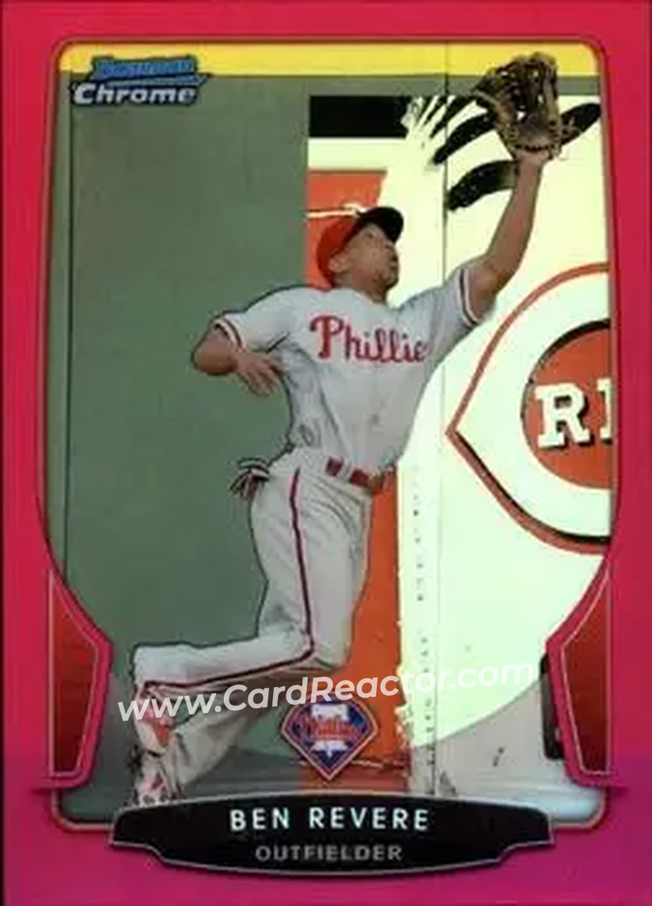 2013 Bowman Chrome - Magenta Refractors #17 - Ben Revere - Philadelphia Phillies