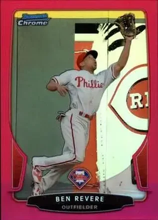 2013 Bowman Chrome - Magenta Refractors #17 - Ben Revere - Philadelphia Phillies