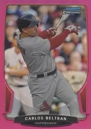 2013 Bowman Chrome - Magenta Refractors #35 - Carlos Beltran - St. Louis Cardinals