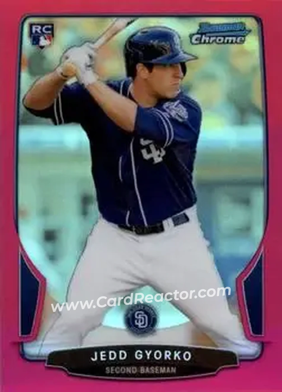 2013 Bowman Chrome - Magenta Refractors #44 - Jedd Gyorko - San Diego Padres