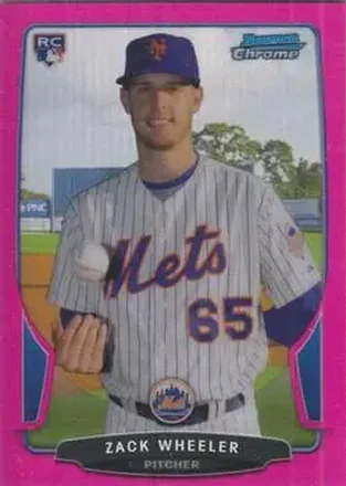2013 Bowman Chrome - Magenta Refractors #49 - Zack Wheeler - New York Mets