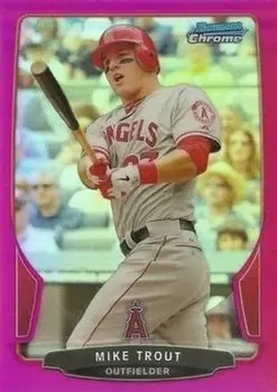 2013 Bowman Chrome - Magenta Refractors #50 - Mike Trout - Los Angeles Angels