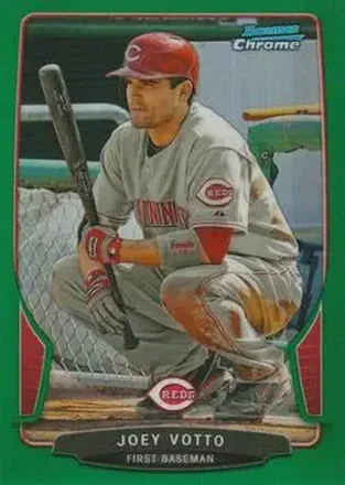 2013 Bowman Chrome - Green Refractors #15 - Joey Votto - Cincinnati Reds