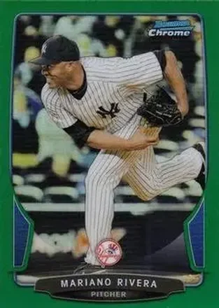 2013 Bowman Chrome - Green Refractors #19 - Mariano Rivera - New York Yankees