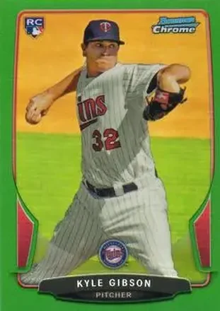 2013 Bowman Chrome - Green Refractors #28 - Kyle Gibson - Minnesota Twins