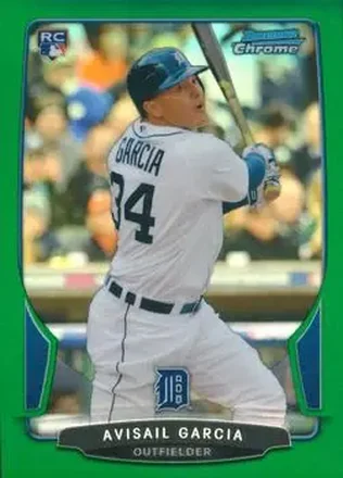2013 Bowman Chrome - Green Refractors #31 - Avisail Garcia - Detroit Tigers