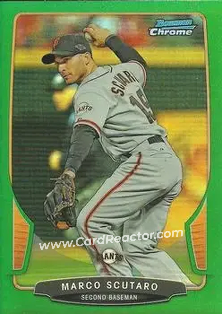 2013 Bowman Chrome - Green Refractors #41 - Marco Scutaro - San Francisco Giants