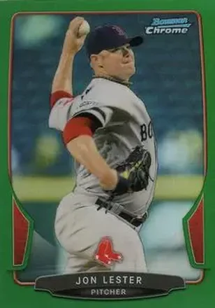 2013 Bowman Chrome - Green Refractors #42 - Jon Lester - Boston Red Sox