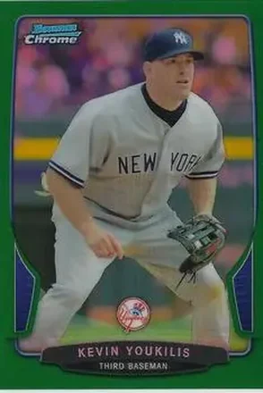 2013 Bowman Chrome - Green Refractors #48 - Kevin Youkilis - New York Yankees