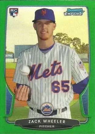 2013 Bowman Chrome - Green Refractors #49 - Zack Wheeler - New York Mets