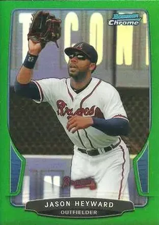 2013 Bowman Chrome - Green Refractors #56 - Jason Heyward - Atlanta Braves