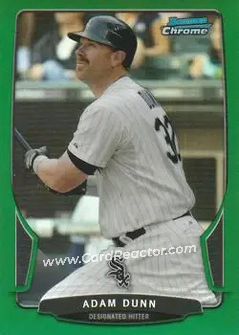 2013 Bowman Chrome - Green Refractors #59 - Adam Dunn - Chicago White Sox