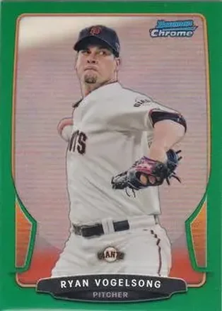 2013 Bowman Chrome - Green Refractors #69 - Ryan Vogelsong - San Francisco Giants