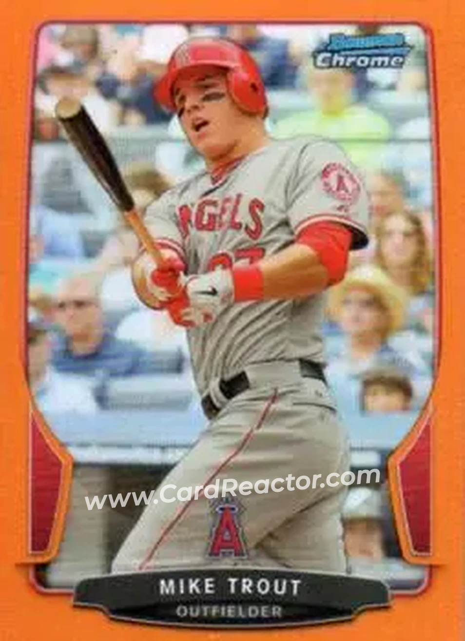 2013 Bowman Chrome - Orange Refractors #50 - Mike Trout - Los Angeles Angels - Front
