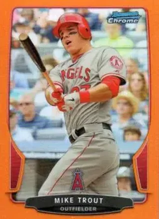 2013 Bowman Chrome - Orange Refractors #50 - Mike Trout - Los Angeles Angels