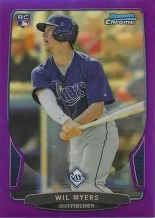 2013 Bowman Chrome - Purple Refractors #2 - Wil Myers - Tampa Bay Rays
