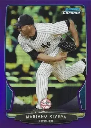 2013 Bowman Chrome - Purple Refractors #19 - Mariano Rivera - New York Yankees