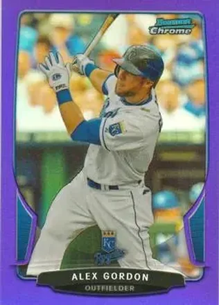 2013 Bowman Chrome - Purple Refractors #40 - Alex Gordon - Kansas City Royals