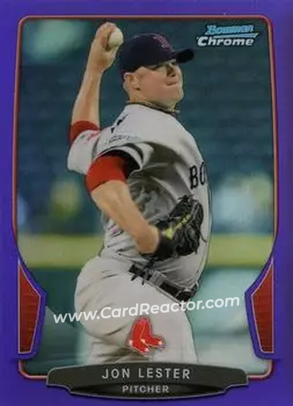 2013 Bowman Chrome - Purple Refractors #42 - Jon Lester - Boston Red Sox