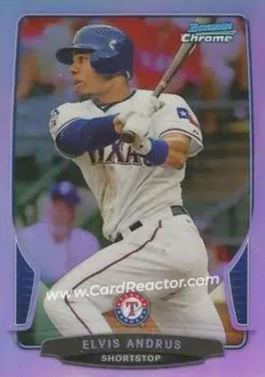 2013 Bowman Chrome - Refractors #5 - Elvis Andrus - Texas Rangers