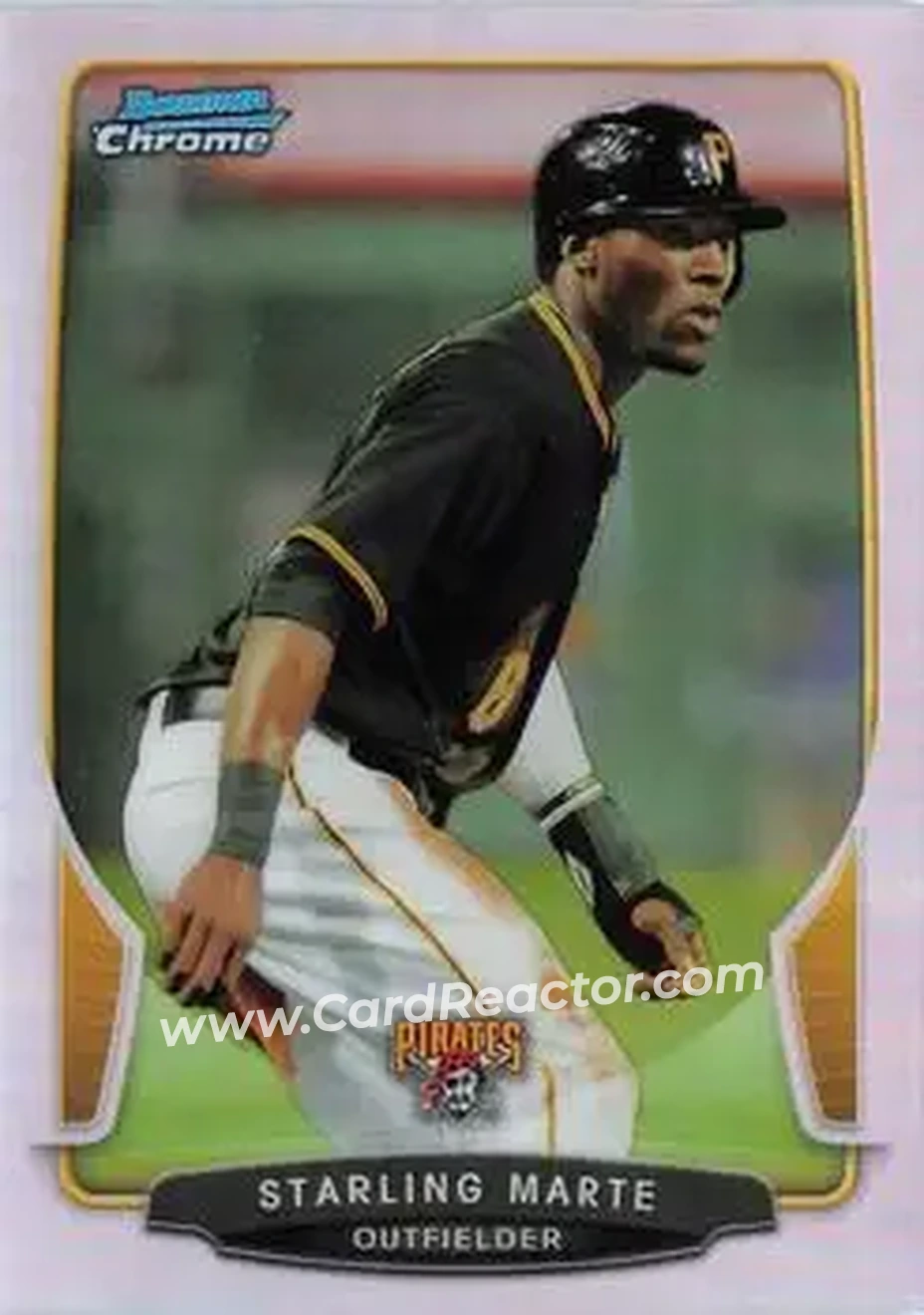 2013 Bowman Chrome - Refractors #7 - Starling Marte - Pittsburgh Pirates - Front