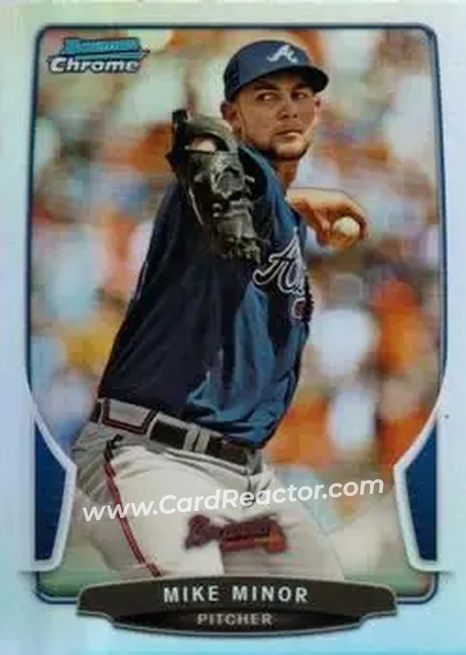 2013 Bowman Chrome - Refractors #13 - Mike Minor - Atlanta Braves