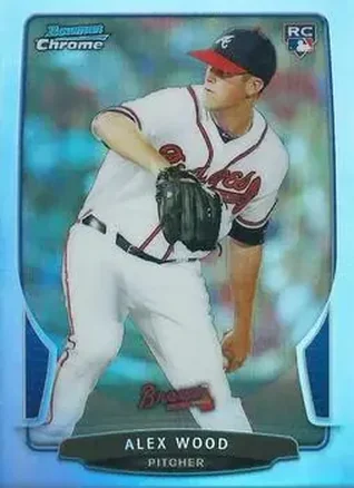 2013 Bowman Chrome - Refractors #14 - Alex Wood - Atlanta Braves