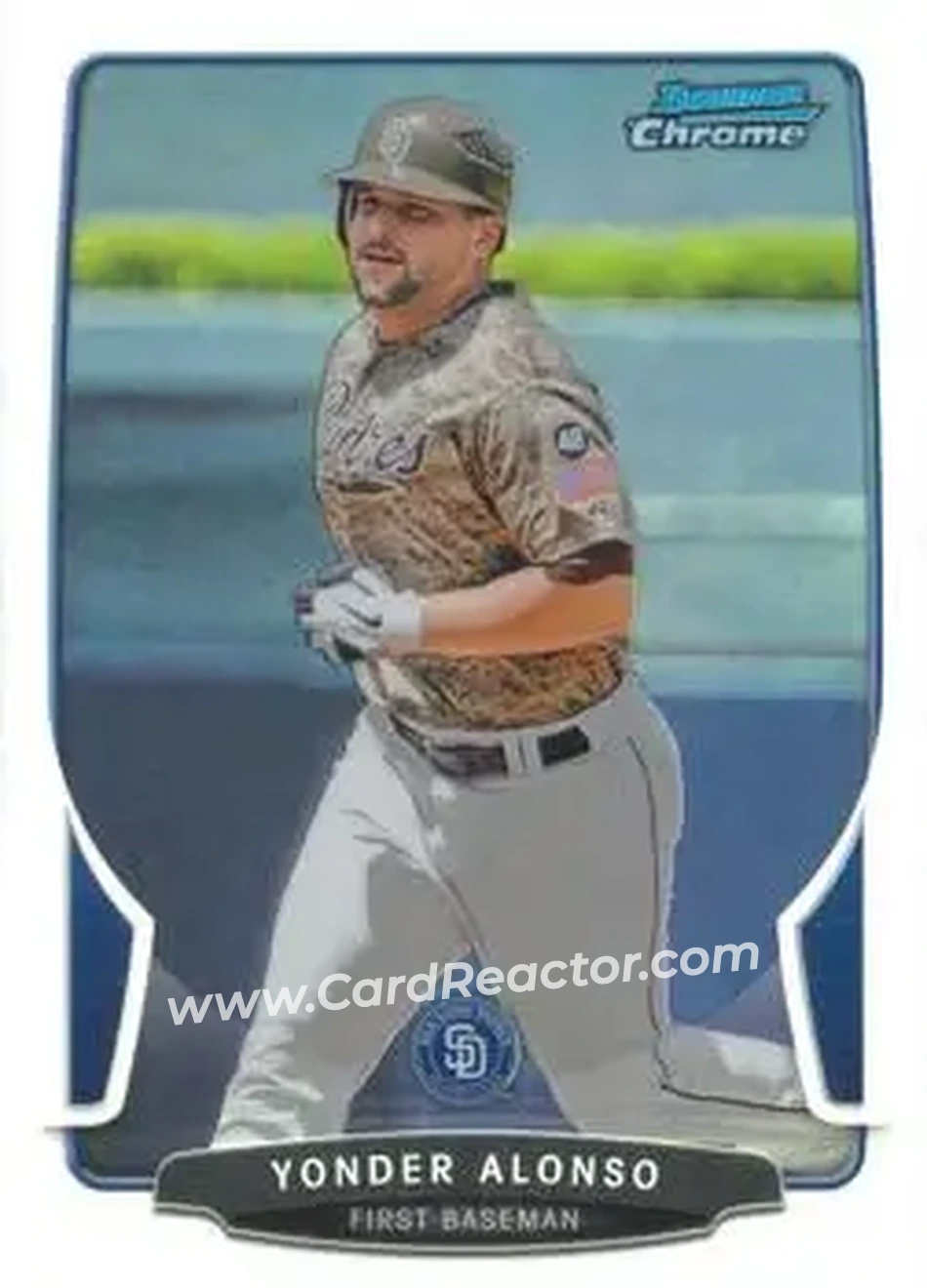 2013 Bowman Chrome - Refractors #22 - Yonder Alonso - San Diego Padres