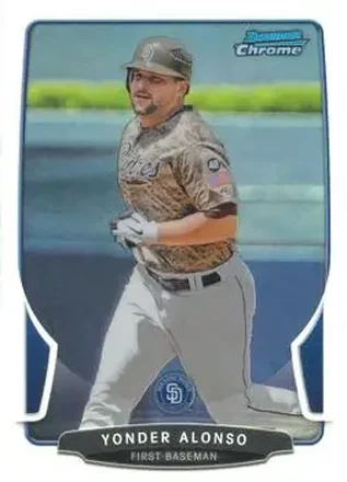 2013 Bowman Chrome - Refractors #22 - Yonder Alonso - San Diego Padres
